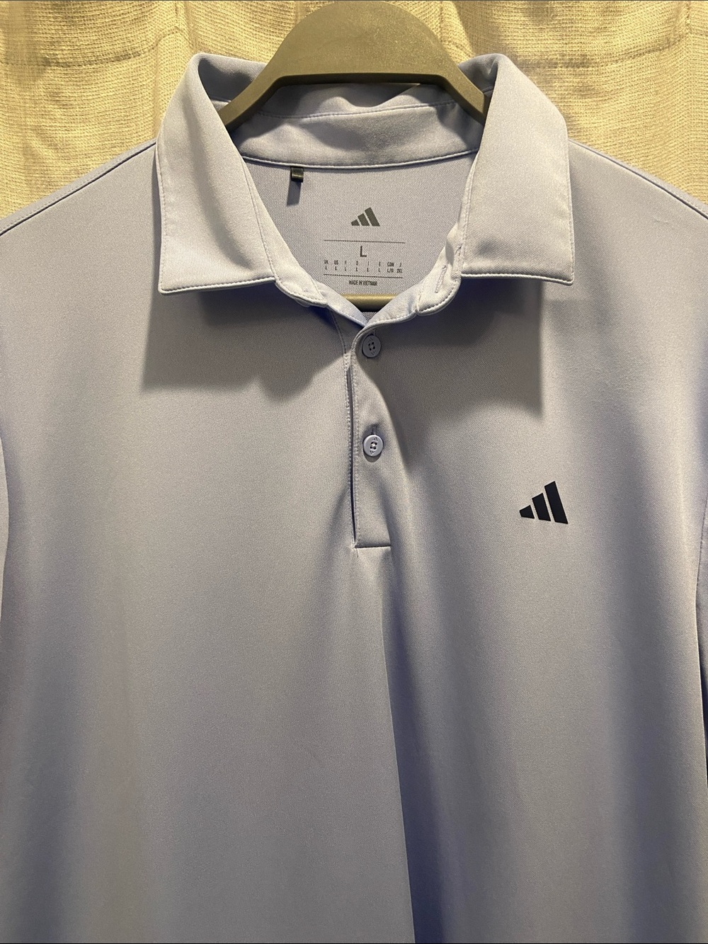 adidas Light Blue Polo Shirt with Subtle Logo